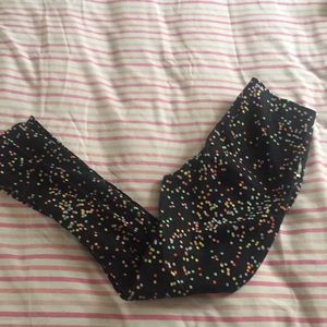 H&M High Waisted Skinny Confetti Pants